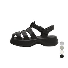 MAC MOC 女款 Vrrr 漁夫雨天涼鞋 4cm, 黑色, 225~230