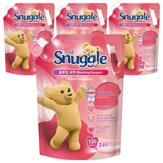 熊寶貝 衣物柔軟精 花朵綻放花束, 2.6L, 4個