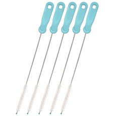 hibee 吸管清潔刷, 5個, 天藍色