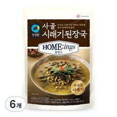 청정원 호밍스 사골 시래기된장국, 450g, 6개