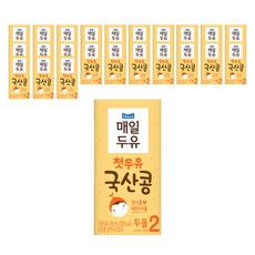 매일유업 매일두유 첫두유 국산콩 2단계 190ml x 24p, 1개, 기본