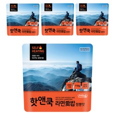 Easybab 即食韓式辣海鮮泡麵飯, 110g, 4包