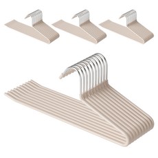 코멧 홈 논슬립 바지걸이, 베이지, 40개