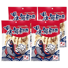 北海 鱈魚香絲 寬條, 80g, 4包