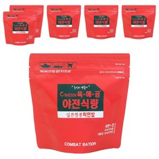 육해공야전식량 얼큰짬뽕라면밥, 105g, 6개