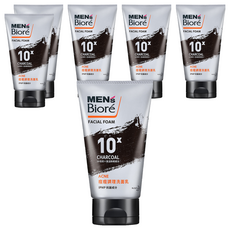 MEN's Biore 痘痘調理洗面乳, 10倍炭, 控油, ACNE, IPMP抗菌成分, 100g, 6條