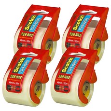 3M Scotch 3M迷你包裝膠帶, 132D透明, 4組