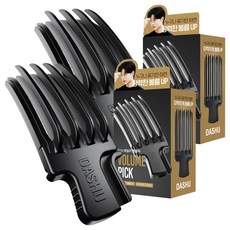 DASHU 日常蓬鬆梳, 2個, 黑色