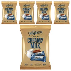 Whittaker's 迷你牛奶巧克力, 180g, 5袋
