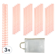 마다꾸미 라운드형 컬러 루즈링 중형 20개입, 핑크 + 랜덤 발송, 3개, 12mm