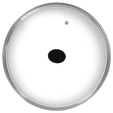 Green Door 黑色防溢強化玻璃平底鍋蓋, 16cm, 1個