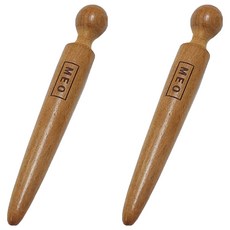 메오 우드 마사지 장미목 펜슬괄사, 2개