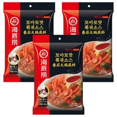 하이디라오 토마토맛 훠궈 소스, 3개, 200g
