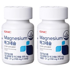 GNC 마그네슘, 30정, 2개
