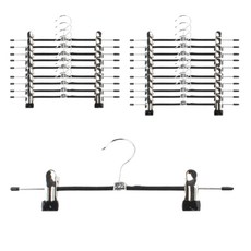 sunwooland 防滑高品質基本褲架, 黑色的, 20件