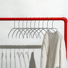 MAWA 防滑衣架 Economic light 36PT 圓形, 銀色, 10個