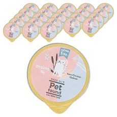 펫파운드 고양이 미니 간식캔, 혼합맛(참치/닭고기/연어), 50g, 24개