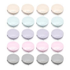 Magpia 霧面粉彩冰箱磁鐵 20入, 灰色, 黃色, 薄荷綠, 粉紅色, 紫色