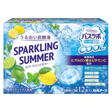 Hakugen Earth 白元 入浴劑 保濕炭酸 酷涼款 12顆裝, 540g, 1盒