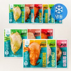 피그인더가든 소스닭가슴살 제로슈거 100g x 6종 x 2개입 세트 (냉동), 1세트