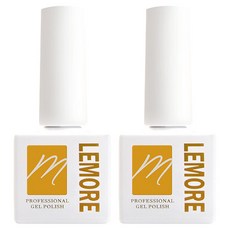 勒莫爾 水晶光澤免擦拭上層凝膠, 10ml, 中, 2個