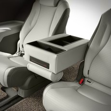 KMMOTORS Carnival KA4專用 車用第3排收納扶手靠墊 方塊打孔, 迷霧灰(方塊打孔), 1個