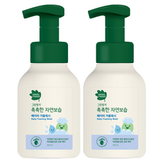 그린핑거 촉촉한 자연보습 베이비 거품워시, 320ml, 2개