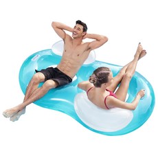 Bestway 雙人游泳圈 BW43009, 藍色, 1個