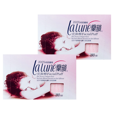 蘭韻 紙纖化妝棉，純紙纖維 質地柔軟 觸感舒適, 180片, 2盒