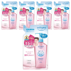 KOSE 高絲 softymo 絲芙蒂 乾濕兩用極淨卸粧油補充包, 210ml, 5包