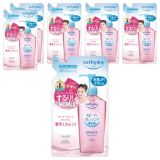 KOSE 高絲 softymo 絲芙蒂 乾濕兩用極淨卸粧油補充包 210ml, 6包