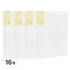 에코청운 신투명 클리어화일 A4 20p, 투명, 16개