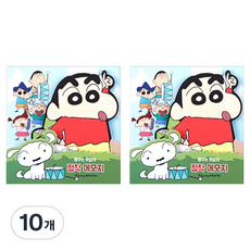 플라잉웨일즈 짱구는 못말려 점착 메모지 90 x 90 mm, 친구들, 40매, 10개