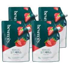 Bevercity 草莓濃縮汁, 1kg, 4個