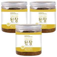 베베푸드 아빠가 만든 된장, 한식 된장, 200g, 3개