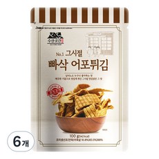 수산곳간 카놀라유 빠삭 어포튀김, 100g, 6개