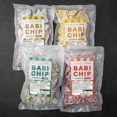 바비조아 현미로 만든 바비칩 75g x 4종, 1세트
