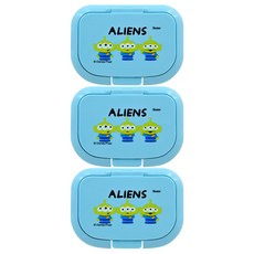 Skater 銀離子濕紙巾蓋 10.8 x 7.8 x 1.4cm, 三眼怪 藍色, 3個