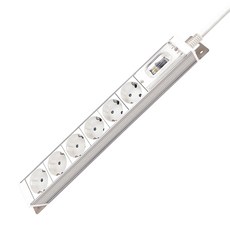 Anytap 鋁製多功能延長線 6孔 DYM-EAL6, 3m, 1個, 白色