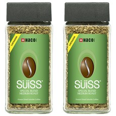 HaCO swiss 特調中烘焙即溶咖啡, 100g, 1罐, 2罐
