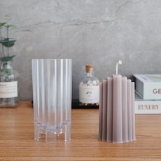 手工蠟燭製作壓克力模具 設計7號, 透明(7號)