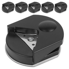 코히모 다용도 코너 라운더 커터기 4W133, 6개, 블랙