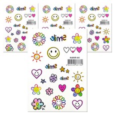 PASSET 紋身貼紙 16款套組, 4套, 法賽紋身 005