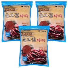 Onggojip燉煮涼拌用辣椒粉 中辣, 1kg, 3包