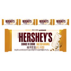 HERSHEY'S 好時 餅乾與奶油鹽焦糖巧克力, 38g, 5個