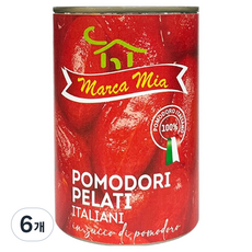 마르카미아 포모도리 필라티 홀 토마토, 400g, 6개