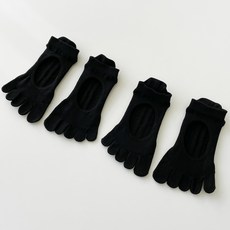 Beau Home防滑基本款低筒芭蕾舞鞋右腳2雙+左腳2雙組