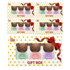 NBBEBE 兒童指甲油, 奶油薄荷 + 奶油粉 + 奶油紫, 5個