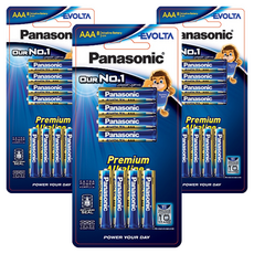 Panasonic 頂級鹼性 EVOLTA AAA電池, 8入, 3個