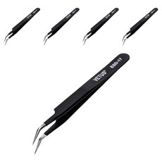 VETUS 高級不鏽鋼精密鑷子 ESD-17, 單一顏色, 5個